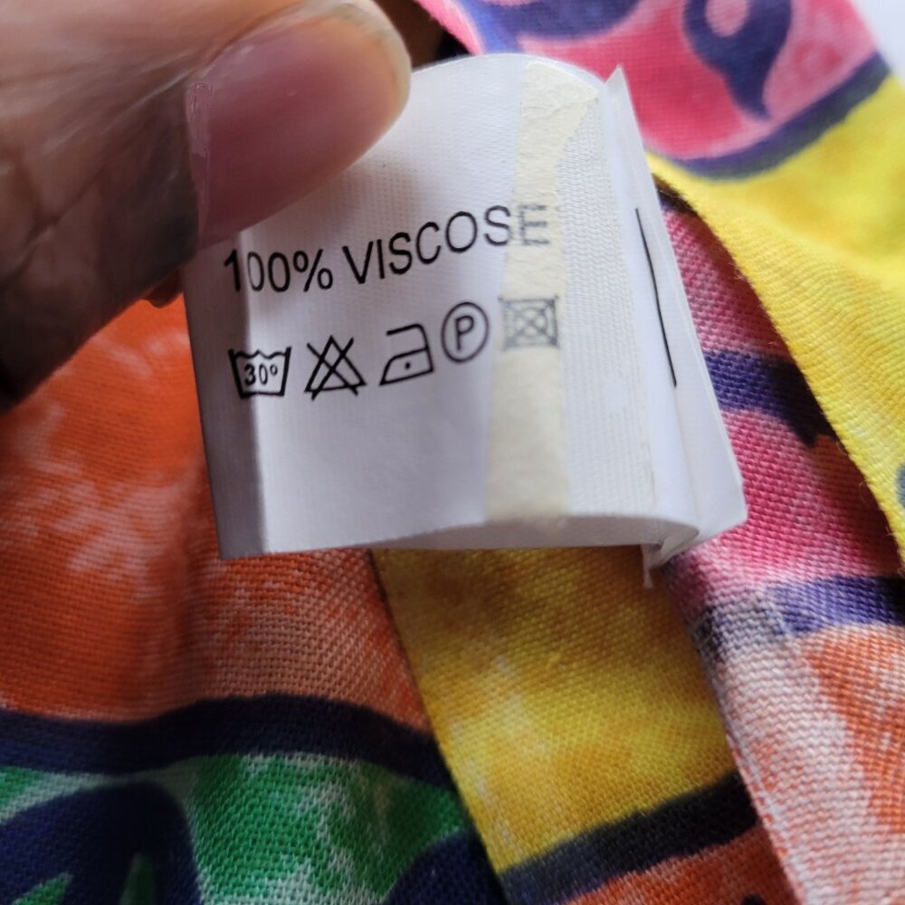India Designed Colorful Extra-Large Scarf or Sarong - Picture 6 of 12